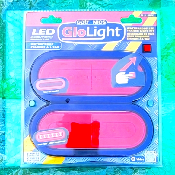 Optronics TLL112RK GloLight Red 6" Oval Sealed 22-LED Trailer Light Kit - Picture 2 of 3